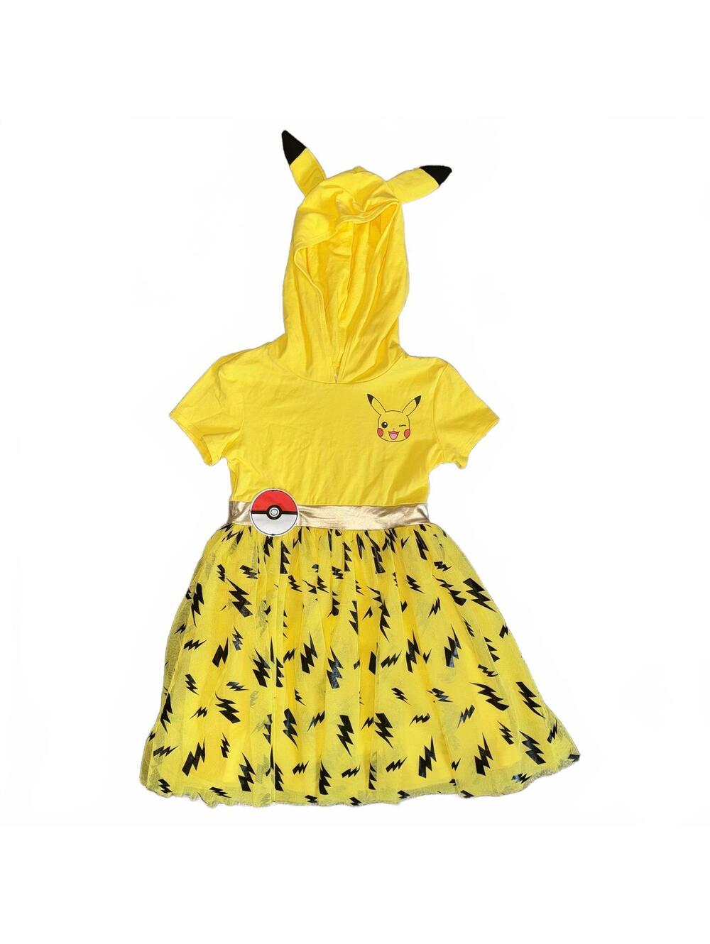 Pokemon Pikachu Girls Dress Size Small NWOT Pokeball Character Cosplay Dress